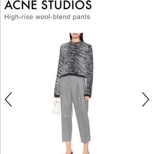 Acne Studios High rise wool blend pants